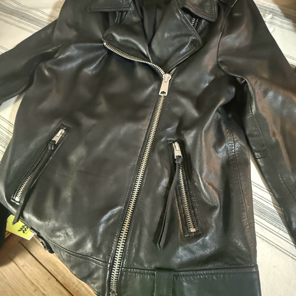 All Saints Black Leather Jacket